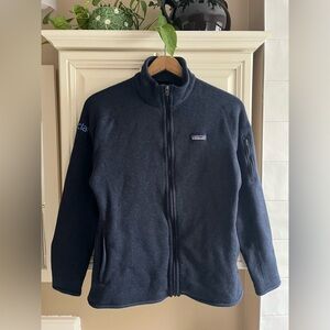 Patagonia Better Sweater Fleece Full Zip Sweatshirt Jacket Navy Blue Women XL